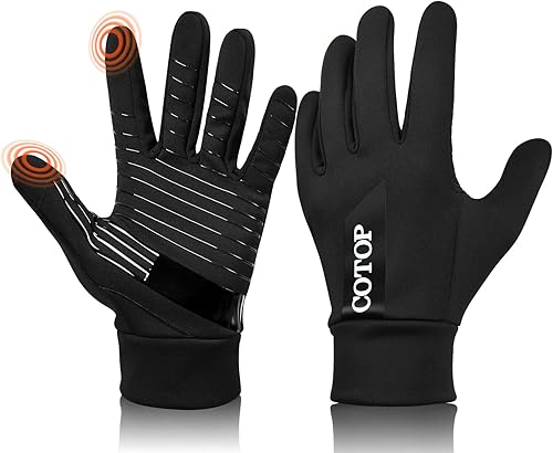 COTOP Winter Sport Glove for Men Women, Warm Touchscreen Gloves with Thin Liner, Waterproof Riding Gloves for Cycling, Running, Hiking, Climbing,