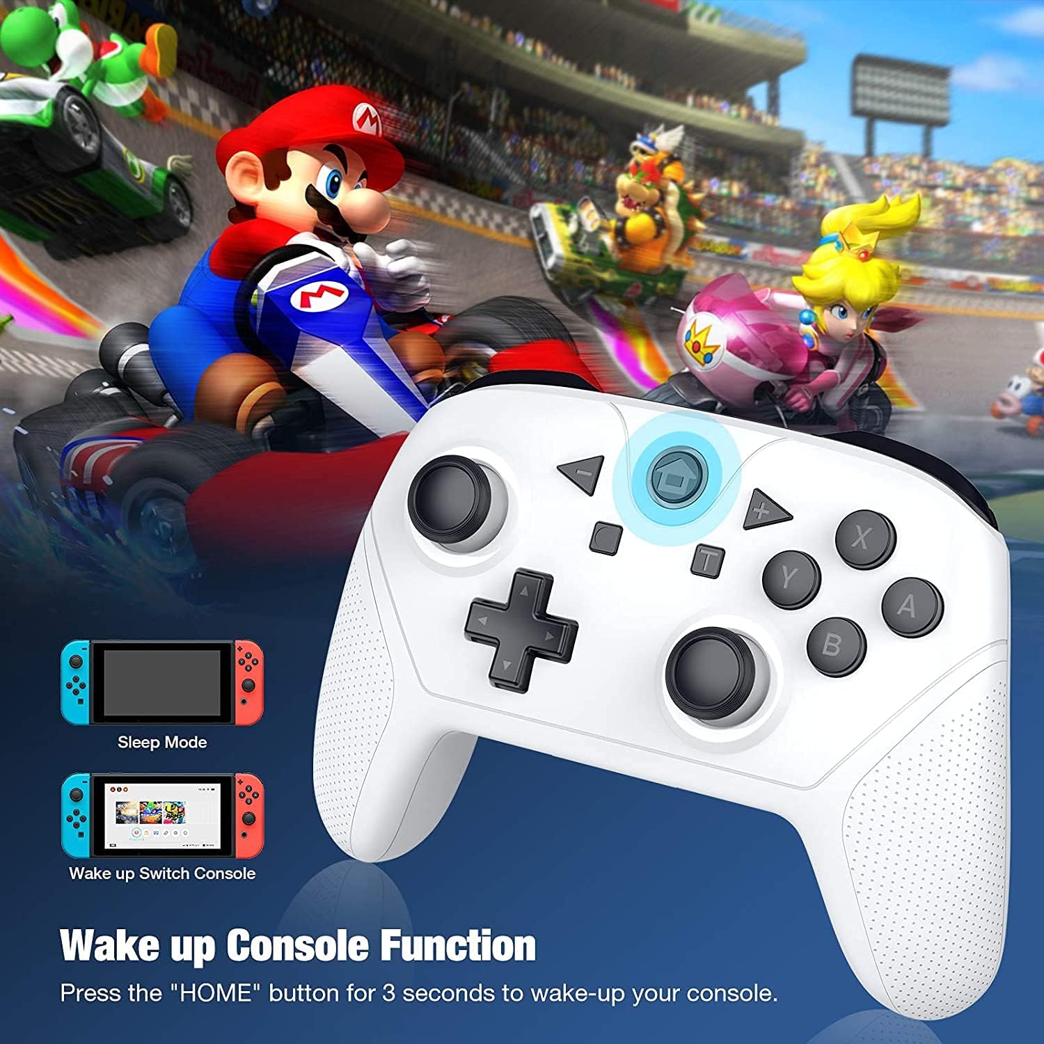 Exсluѕіvе Dіѕсоunt 🔥 Wireless Switch Controller for Switch/Switch Lite,Y Team Enhanced Switch Pro Remote Controller Gamepad with NFC Function,Turbo Dual Vibration, Screenshot ,6 Axis Motion Control (White) ❤ Crаzу Dеаlѕ Wireless Switch Controller for Switch/Switch Lite,Y Team Enhanced Switch Pro Remote Controller Gamepad with NFC Function,Turbo Dual Vibration, Screenshot ,6 Axis Motion Control (White)