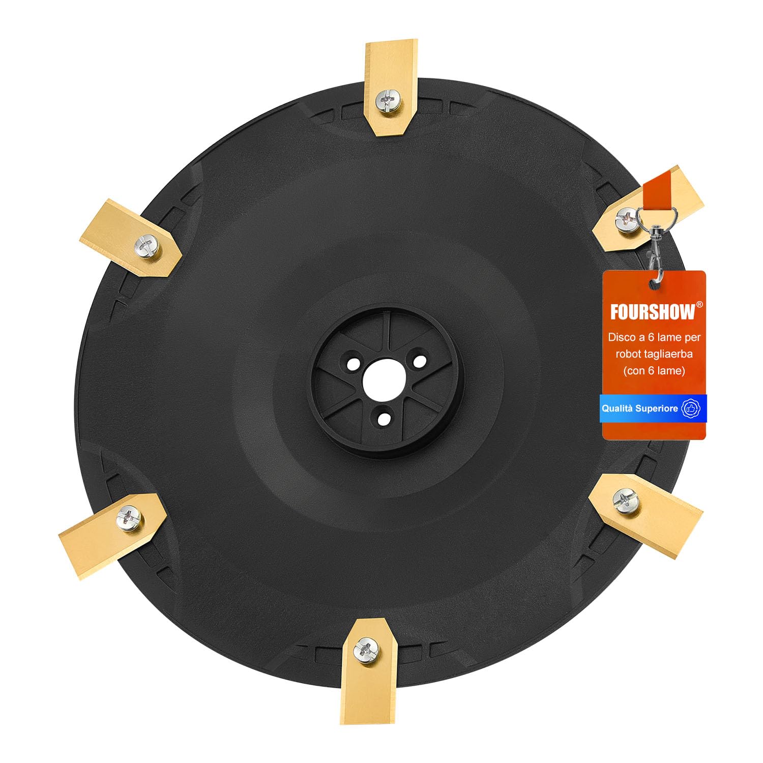 【Taglio Più Efficiente】 Platti Lama Robot Rasaerba 6 Lame di Ricambio Compatibili con Husqvarna G3-P2 Automower 320, 330X.