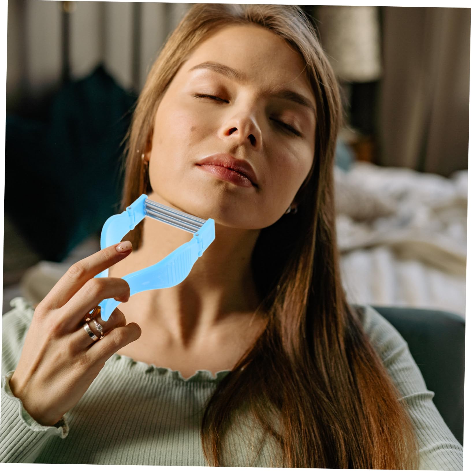 MUSISALY Chin Cheeks Hair Remove Tool Facial Hair Removal Roller Women's Face Hair Rem