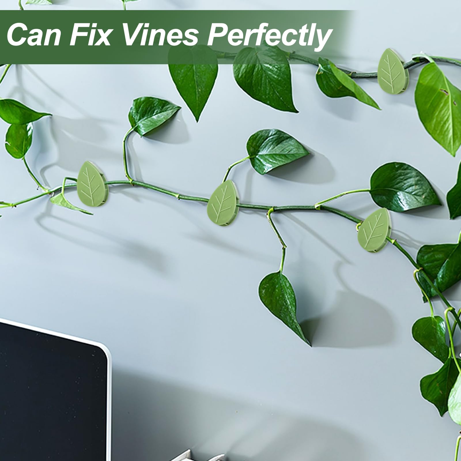 OJYUDD Lot De 300 Clips De Support Pour Plantes, Pinces En Plastique Pour Plantes Grimpantes, Tomates, Raisins, Tiges De Plantes (vert