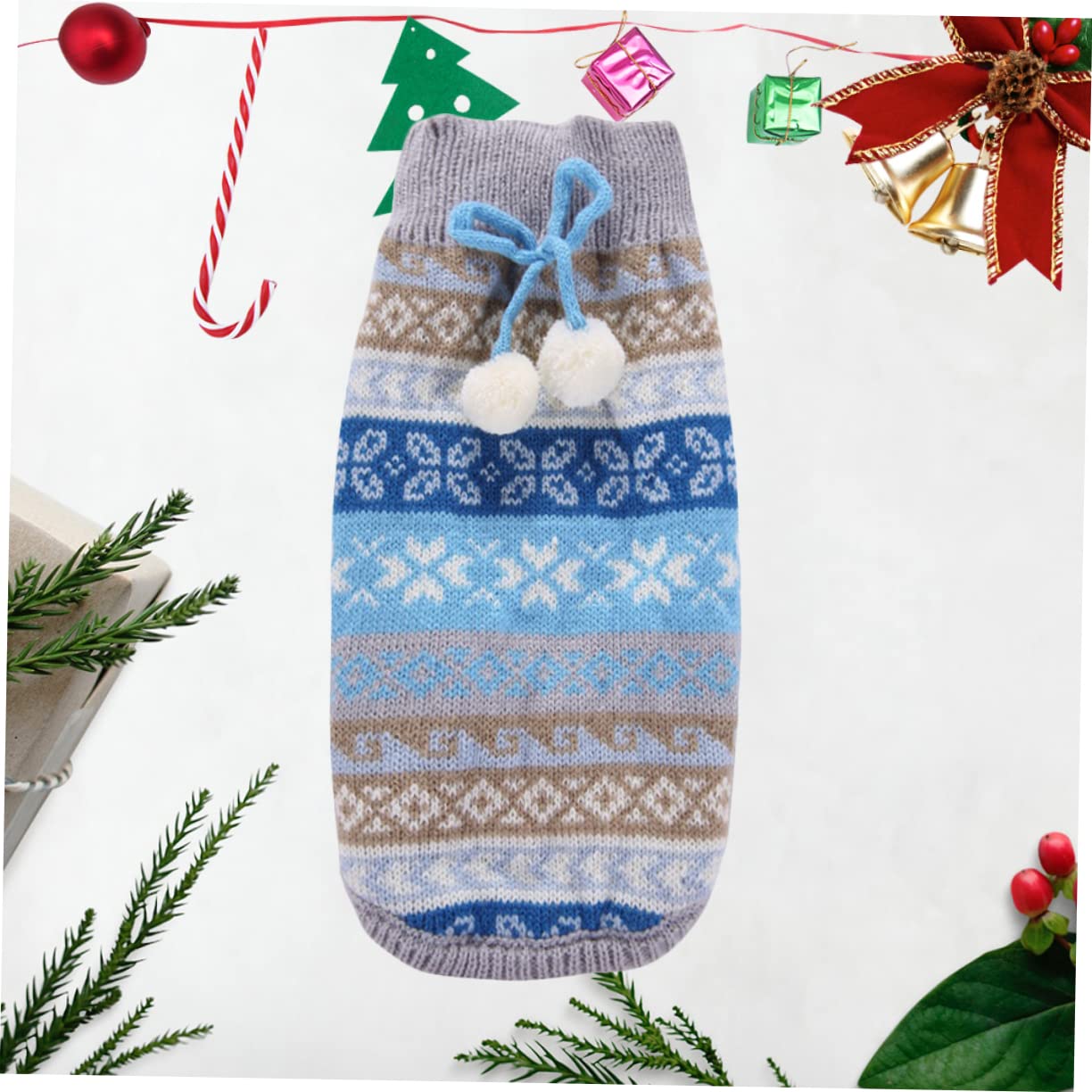 BESPORTBLE 3 Pezzi di Maglione Caldo Forniture per Animali Domestici Felpe con Senza Maniche per Cani Vestiti per Cani Maglione di Natale Indumento Invernale