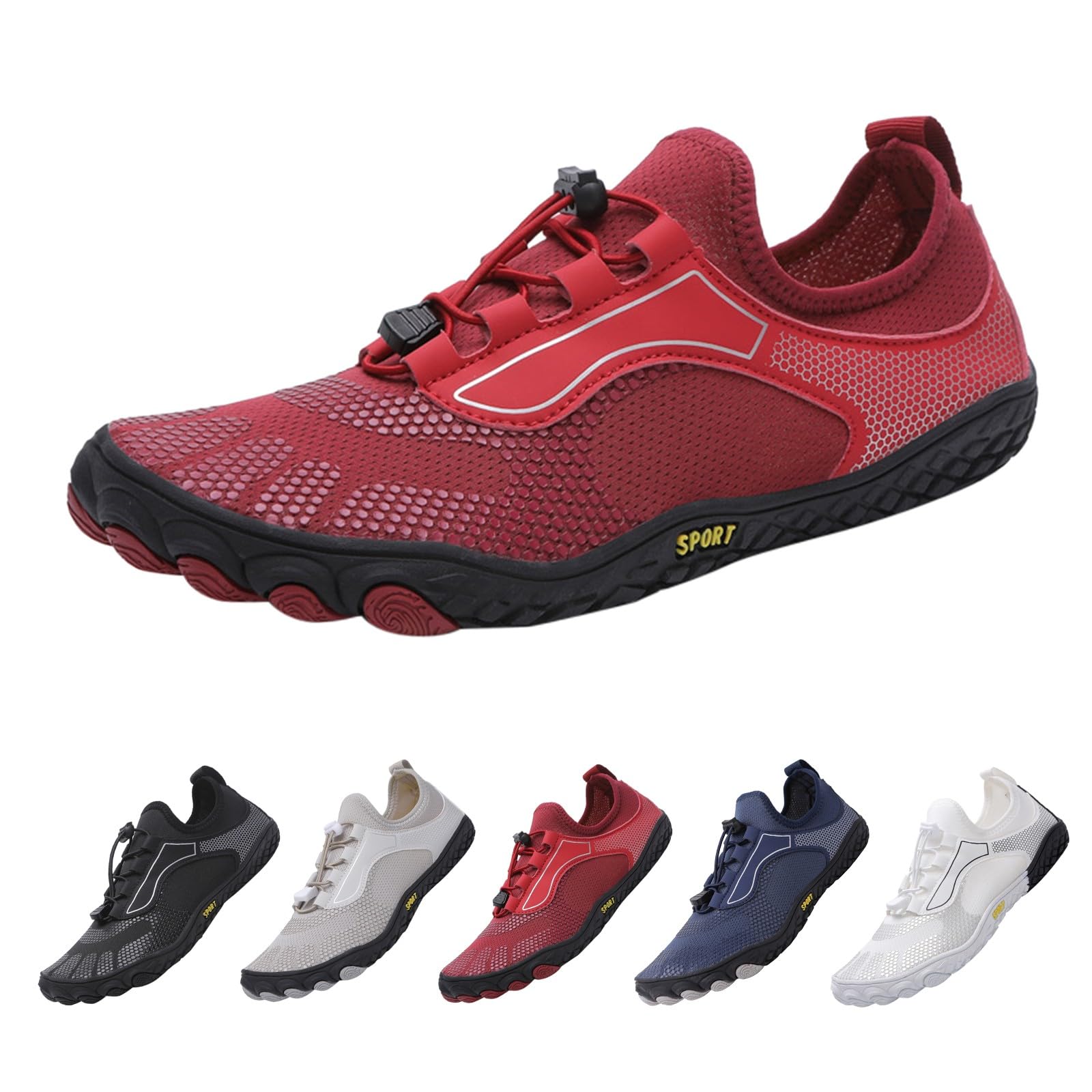 Zapatillas de natación de buceo para hombre y mujer, resistentes a los cortes, antideslizantes, transpirables, zapatos de playa, zapatillas deportivas al aire libre, calcetines para hombre, 42 S