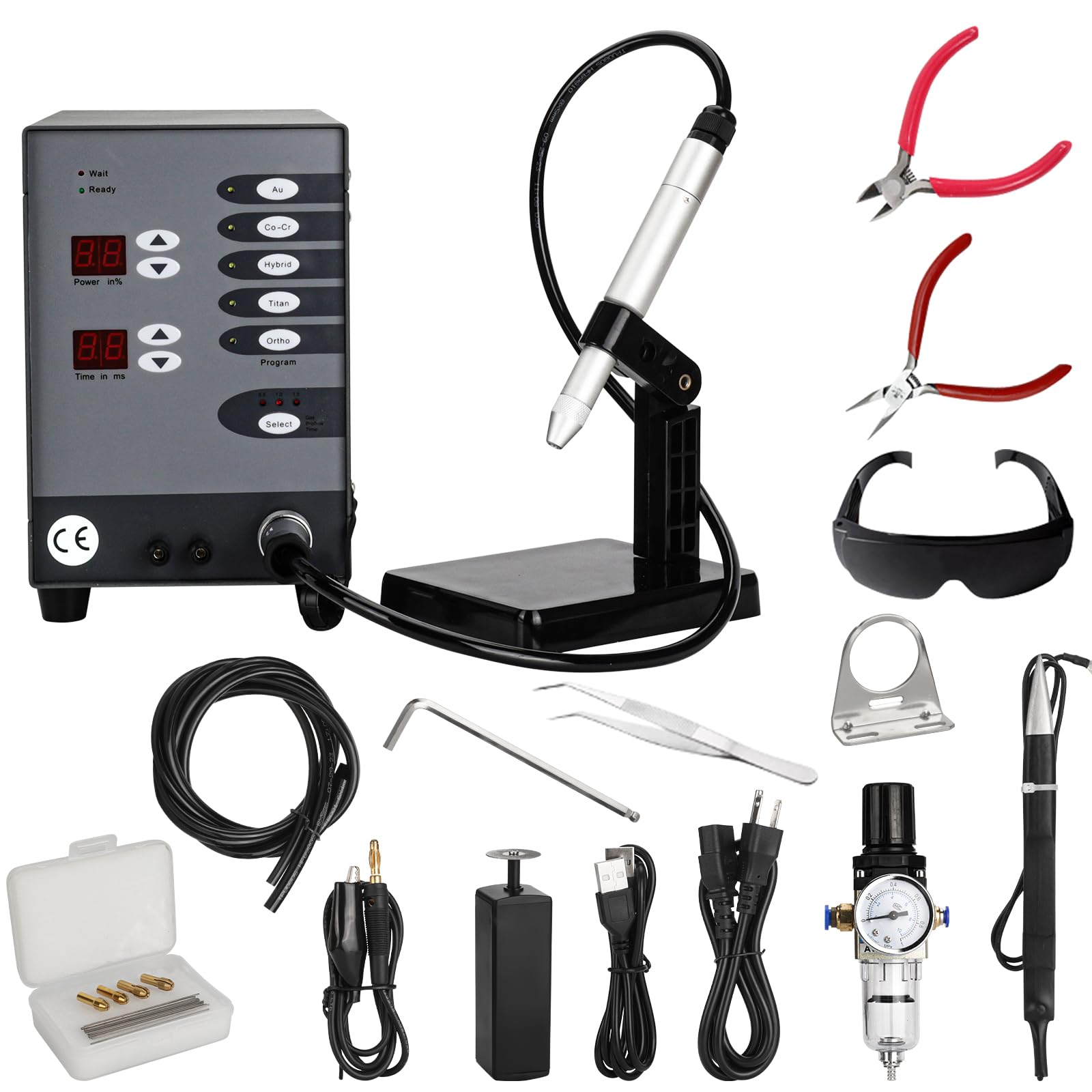 Healthible Welder for Permanent Jewelry - 100a Permanent Jewelry Welder,110v Welding Machine Jewelry,Pulse Arc Welder Permanent Jewelry