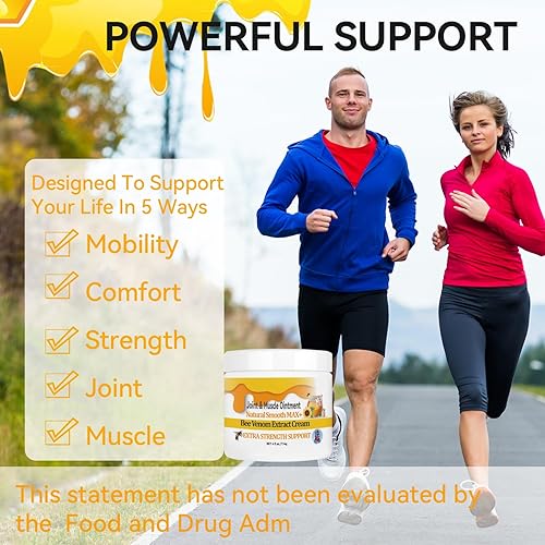 Miniatura 4 de Bee Venom - Crema para huesos musculares, acción rápida, calmante y eficaz ayuda para espalda, cuello, mano, pie, rodilla, músculo, hombro, tópico,