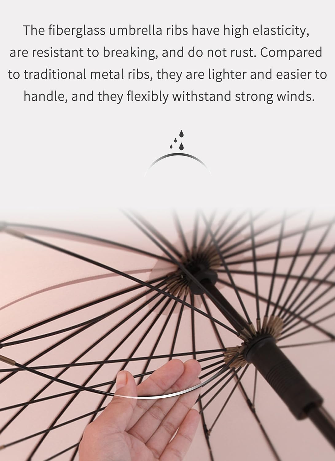 Rain Cats Windproof Large Stick Umbrella for rain Strong double canopy 24 Ribs for 2 persons Wind Resistant Big Golf Umbrellas for Adult Men Women Travel