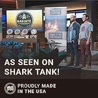 Vista 4 de Radiate Paquete de 2 fogatas portátiles XL de 8 pulgadas como se ve en Shark Tank, hasta 2 horas de tiempo de combustión, hoguera de viaje