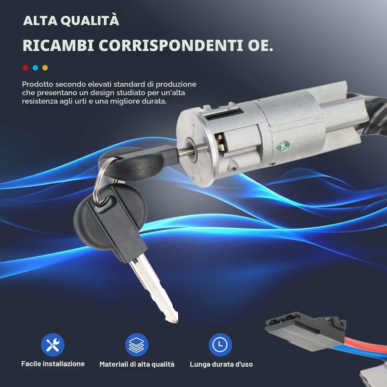 Nuovo Cilindretto serratura blocchetto blocco accensione per Ulysse I 220 Scudo I station wagon furgonato e camion 220 Zeta 220 806 Expert I 224 furgonato e camion