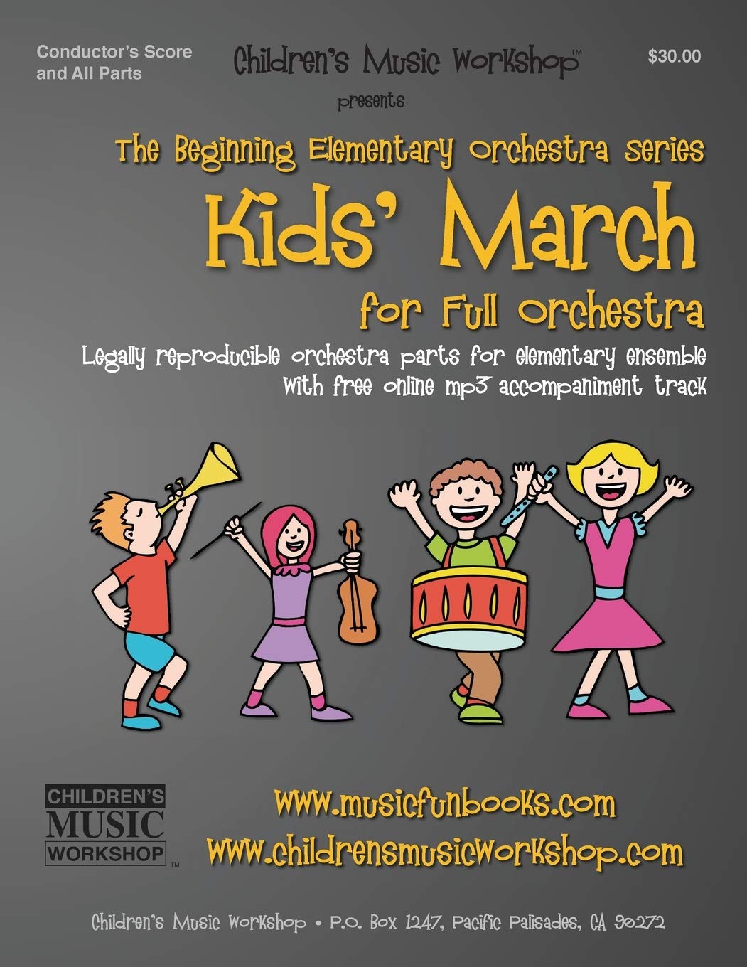 Kid's March: Legally reproducible orchestra parts for elementary ensemble with free online mp3 accompaniment track (Beginning Elementary Full Orchestra Series)