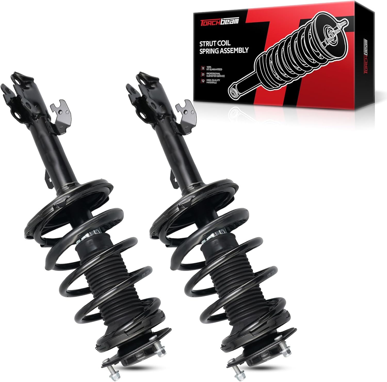 Torchbeam Rear Struts Shock Absorber Complete Assembly Automotive Replacement for Toyota Camry 2012-2014 173033/173034 2 PCS