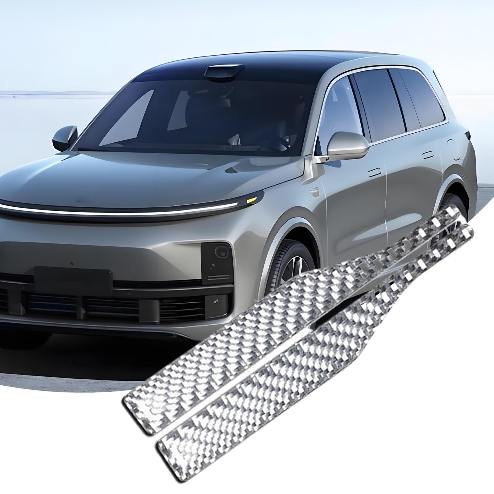 Strisce protettive per auto – Adesivo a specchio per camion, colla con effetto antigraffio, impermeabile, decorazione fresca, design leggero in pasta, protezione anti collisione, elegante auto