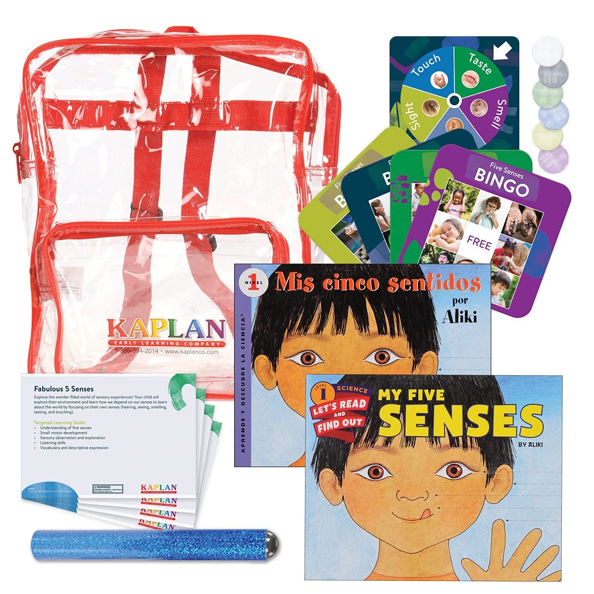 Amazon.com: Kaplan Early Learning Back to Back Learning Kit: Fabulous 5  Senses - Hands-On Manipulatives and Fun Activities to Teach Children About  Their Senses : Toys & Games