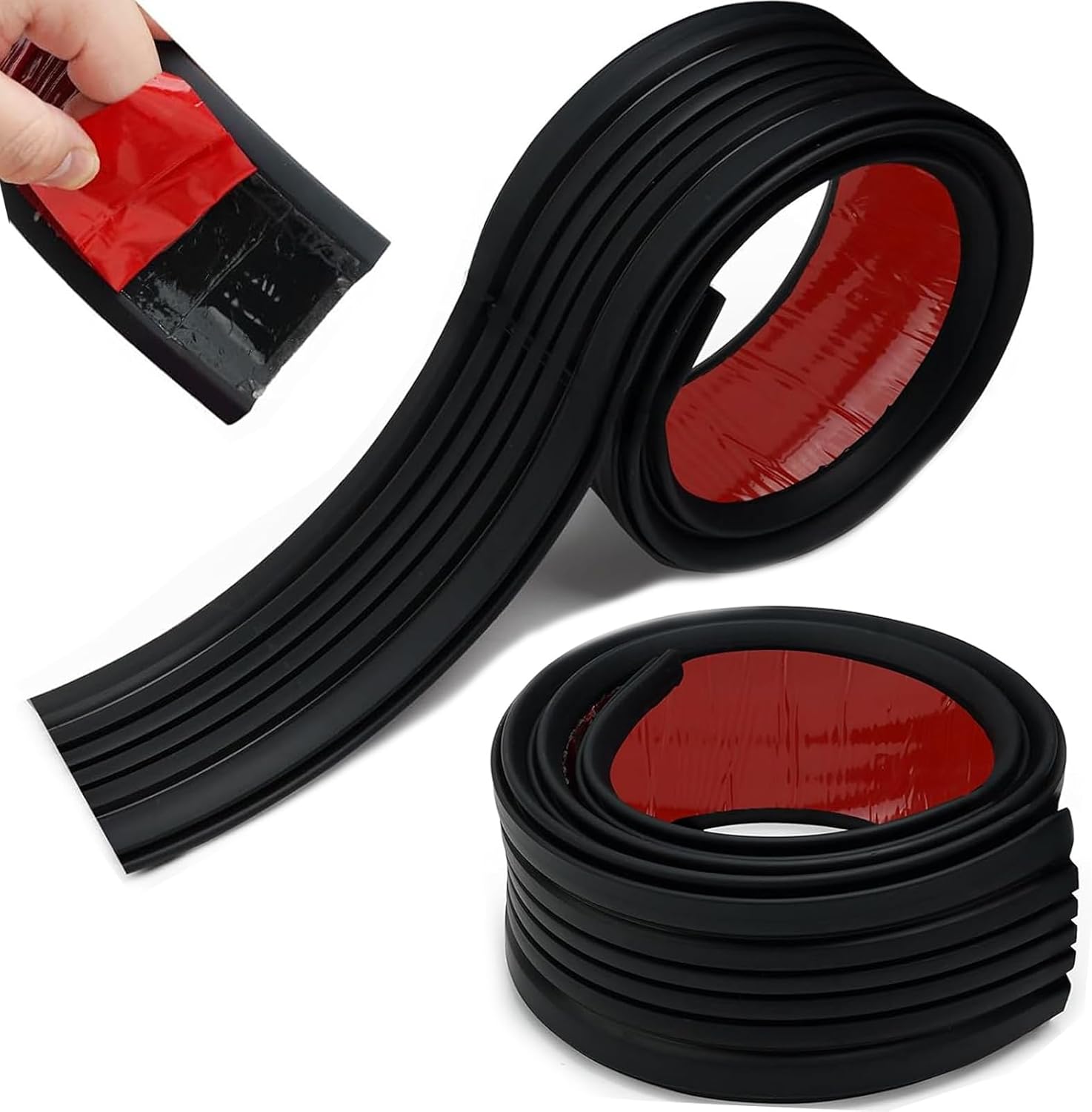 JERBOR 2PCS Upgrade Heavy Duty Golf Cart Floor Edge Guard Sill Protector for Club Car DS, Anti Collision Rubber Side Bumper Trim for 1013983 101347501