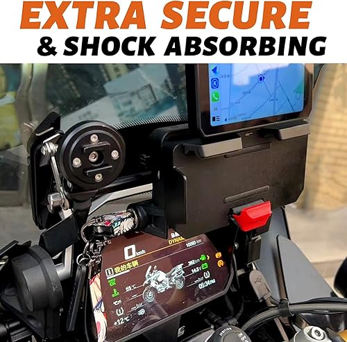 Miniatura 5 de Soporte de navegación para teléfono móvil de motocicleta, soporte de carga con dos puertos USB de repuesto para BMW R1200GSADV F800GS F700GS R1250GS