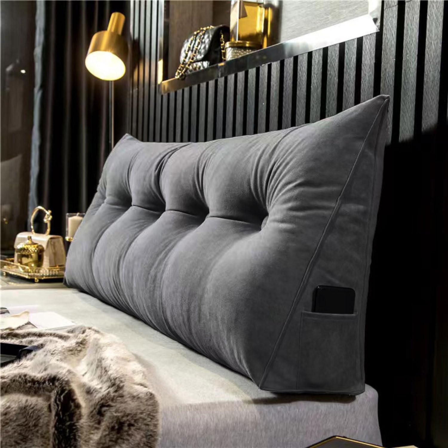 Coussin soutien lombaire tête de lit et dossier de taille pour canapé