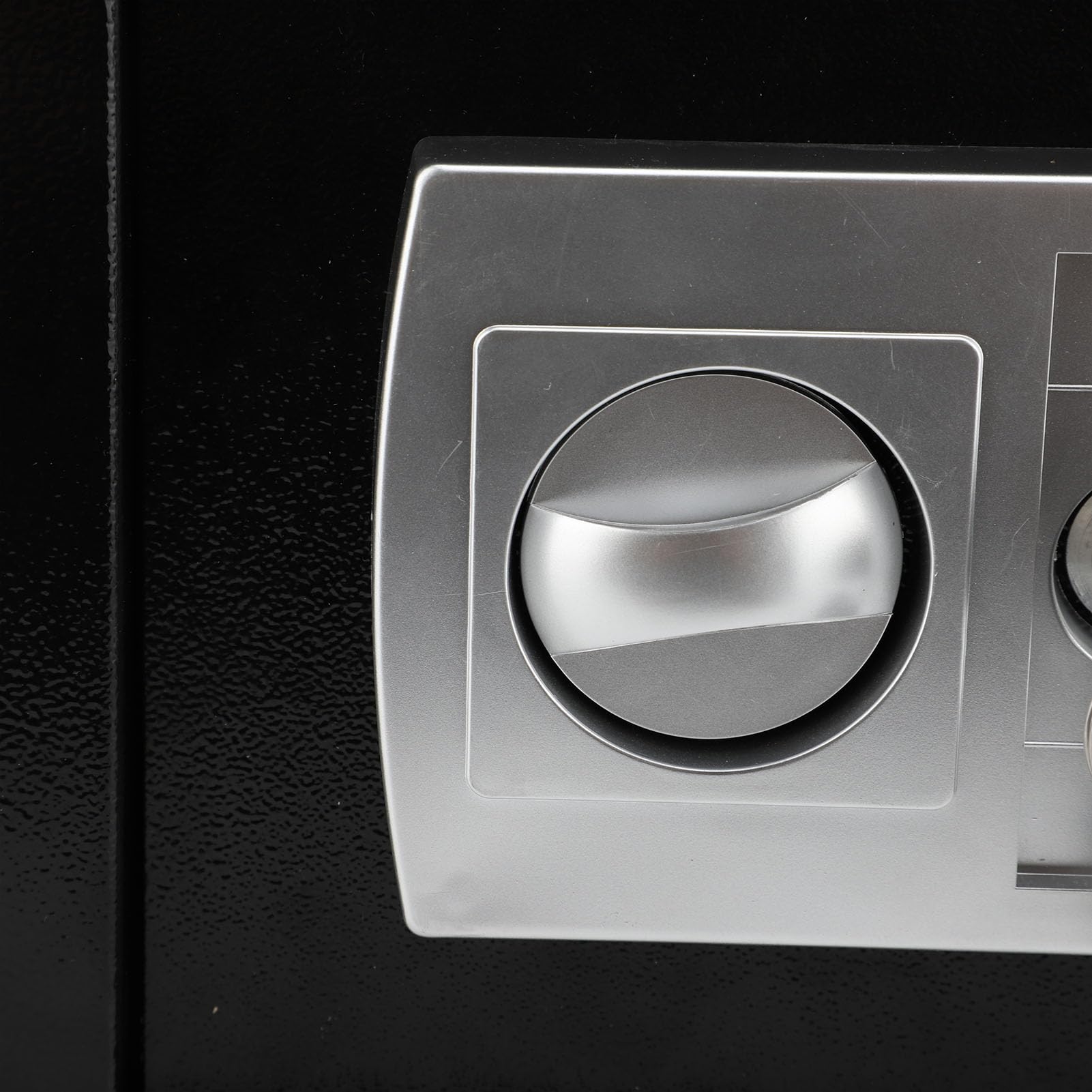 Hidyliu Sicherer Safe, Tragbarer Multifunktionaler Schließkasten für Zuhause, Büro, Reisen, Kohlenstoffarmer Stahl, Schwarz