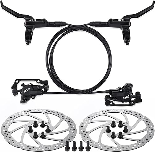 TOBWOLF 1 Pair MTB Disc Brake Set, MechanicalHydraulic Disc Brake Kit, MTB Front & Rear Disc Brake Caliper with 160mm Rotor,Disc Brake Set, Bicycle