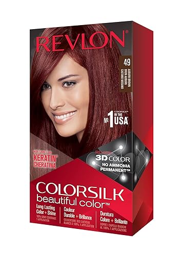 Miniatura 829 de Revlon Colorsilk Beautiful Color - Tinte permanente para el cabello con queratina, 100 % cobertura de las canas, sin amoníaco, negro 10