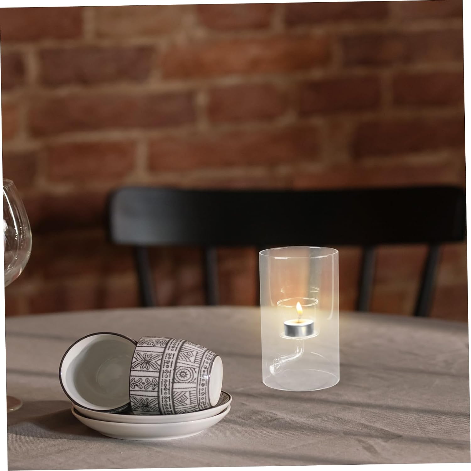 Kisangel Glass Candle Shade Home Candle Cover Glass Cylinder Covers for Wedding Banquet Decor