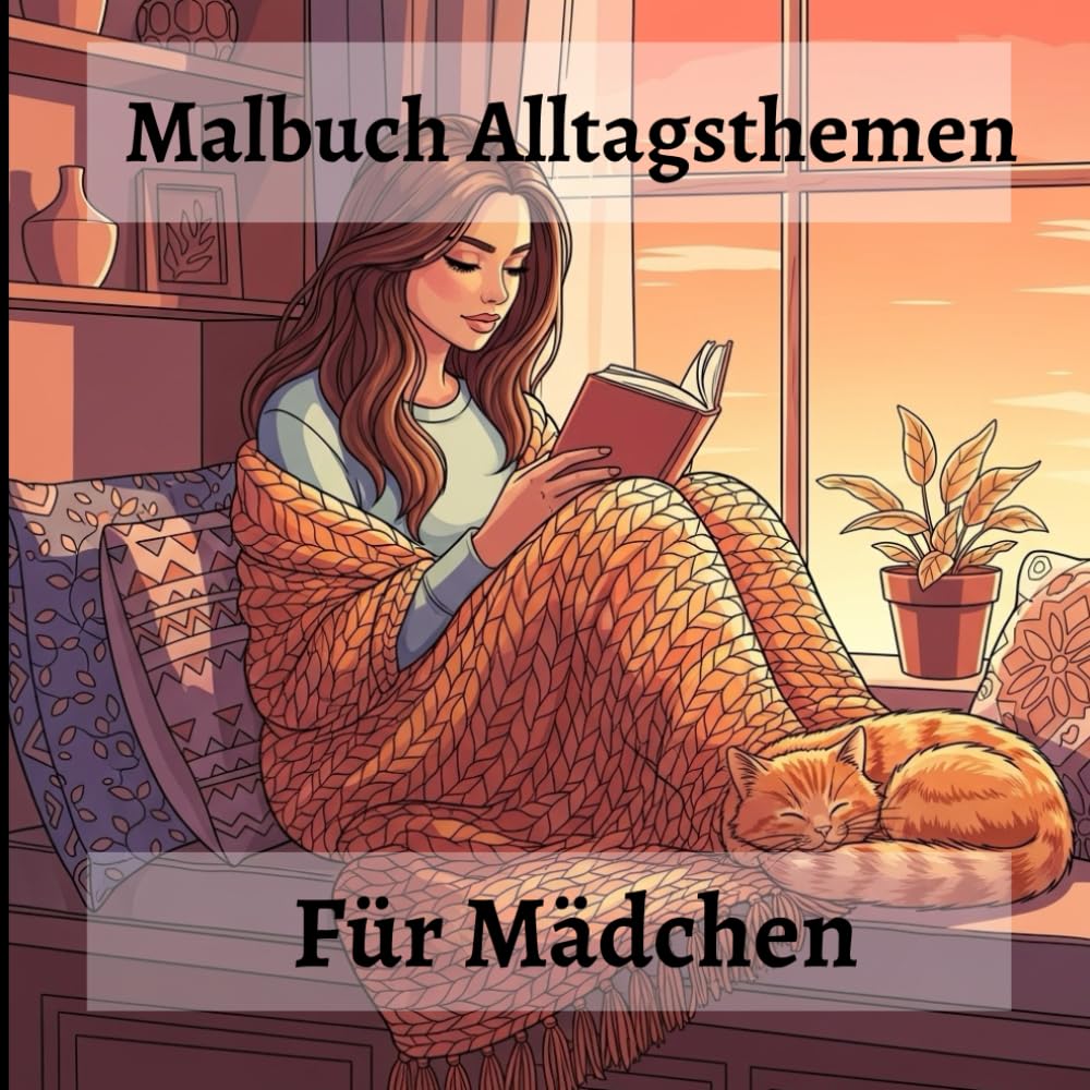 Malbuch Alltagsthemen für Mädchen: Von Morgen bis Abend Bunte Geschichten zum Ausmalen