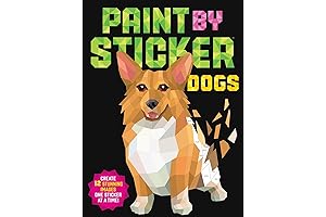 Paint by Sticker: Dogs: Create 12 Stunning Images One Sticker at a Time!