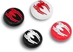 TIKOdirect Thumb Grip Caps Compatible with Switch 2/ Switch 2 Pro Controller, Silicone Joystick Caps Grips 4PCS Soft Protective Button Cover, Red
