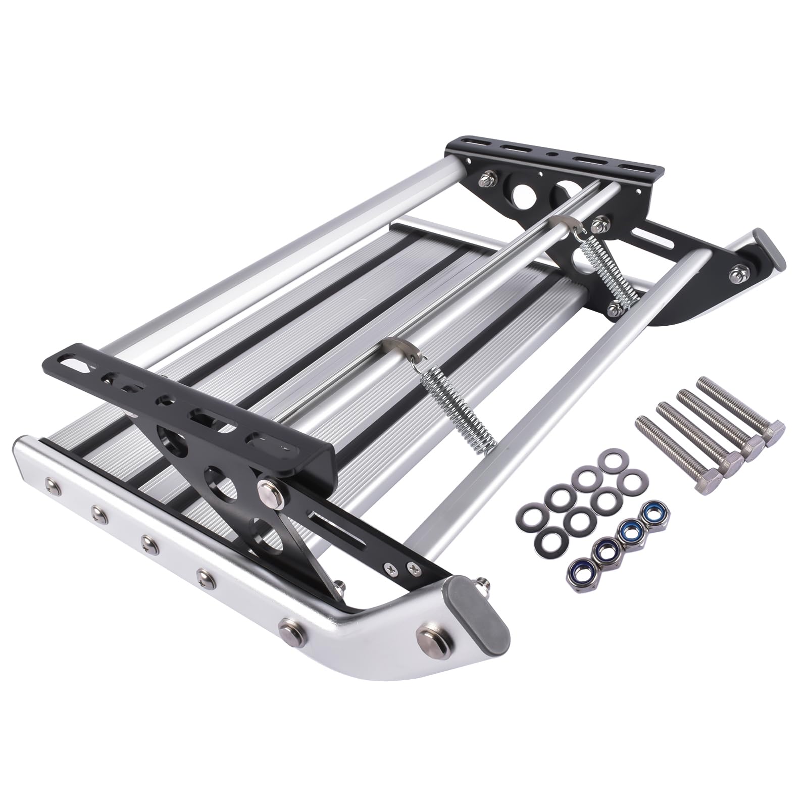 Manual RV Step Single Ladder Step Telescopic Folding RV Entry Stair Replacement for RV Camper Van Motorhome Travel Trailer