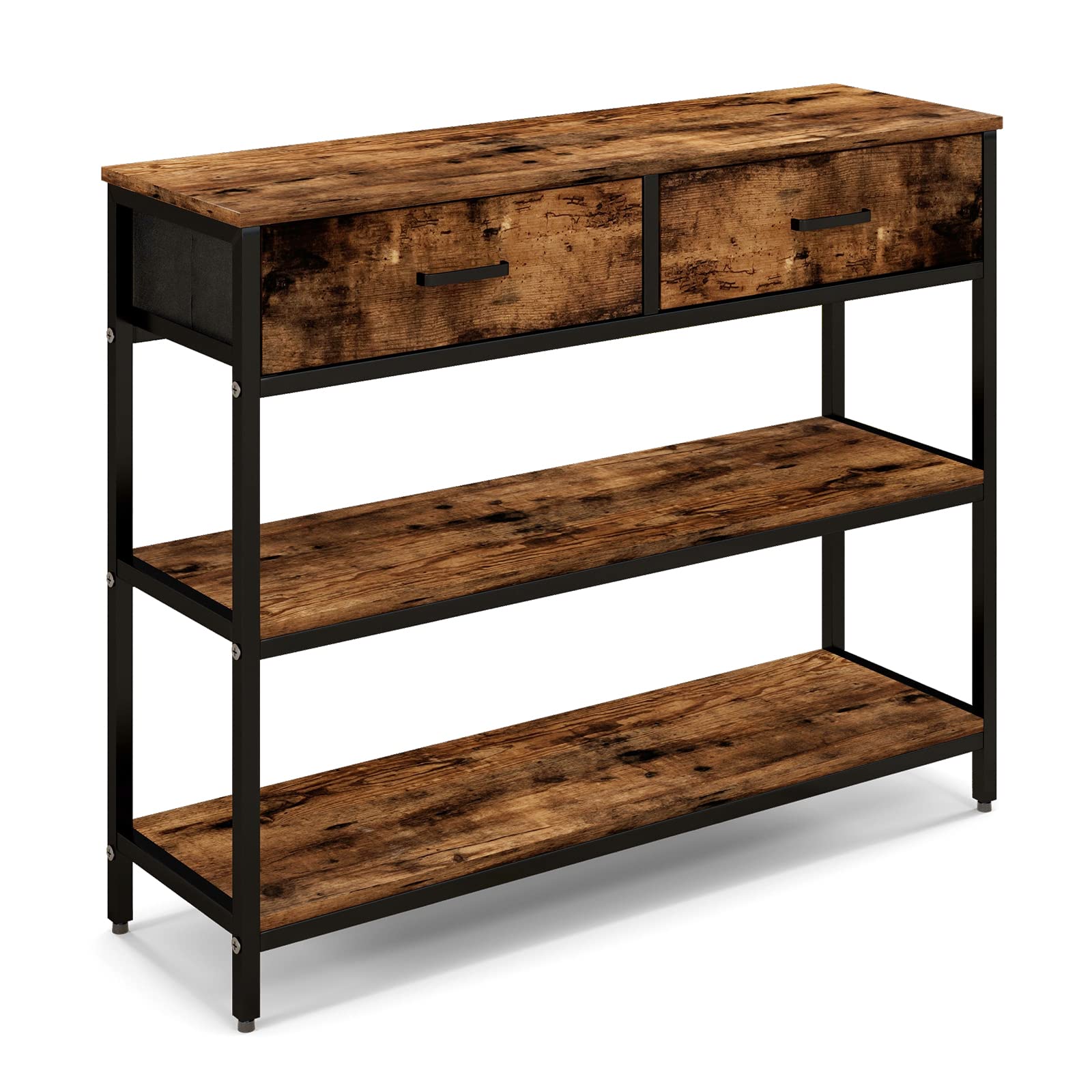 Buy COSTWAY Console Table, Industrial Narrow Sofa Side Table Hall Desk