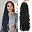 24 Inch Soft Locs Crochet Hair Pre Looped 6 Packs Faux Locs Crochet Braids Goddess Locs Dreadlocs Synthetic Hair For Black Women (1B, 24 Inch (Pack of 6))