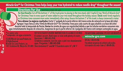 Miniatura 10 de Miracle-Gro para árbol de Navidad para plantas, alimentos, hidrata los árboles y mantiene los árboles de Navidad verdes durante toda la temporada