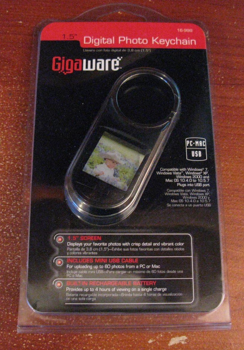 Gigaware Digital Photo Keychain 1.5"