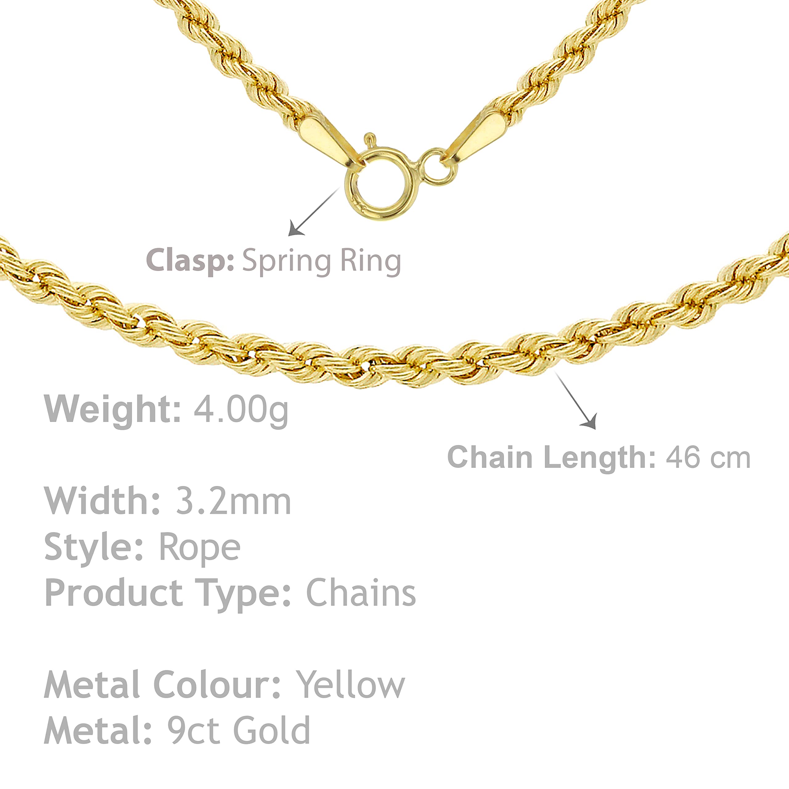 Carissima Gold Collana da Donna in Oro Giallo 9K (375)