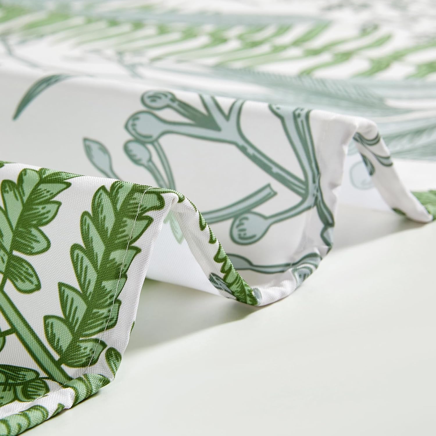 Sage Green Botanical Shower Curtain Boho Greenery Bathroom Decor, Farmhouse Cottagecore Nature Plant Herb Leaves Fabric Shower Curtain Set with Hooks Heavy Duty, Spring Cute Bathroom Curtain