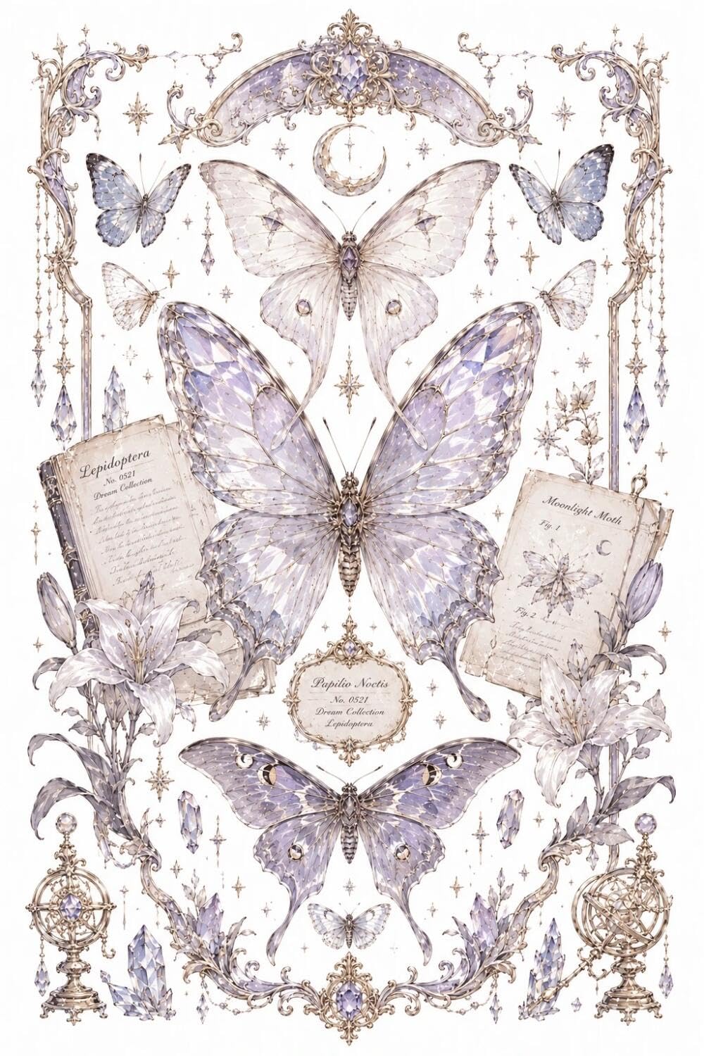 Rqwybcaxn Embroidery Beads Kit Fantasy Butterfly 40x50cm
