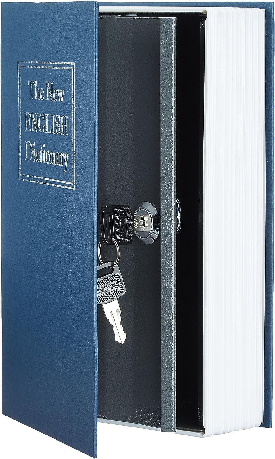 QUMAZZ Alloy Steel Book Safe with 2 Key Lock, Dictionary Diversion Book Safe, Portable Safe Box,Cash, Jewellery, Kids, Money,Diamond Ring Etc (Large- 24 * 15.5 * 5.5 cm, Multi Colour)-image-16