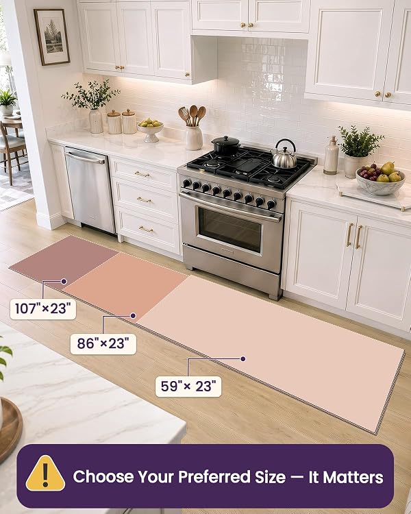 DEXI Kitchen Floor Mats Cushioned Anti Fatigue Runner, 23x59 Light Brown by DEXI - Used condition - Image 5