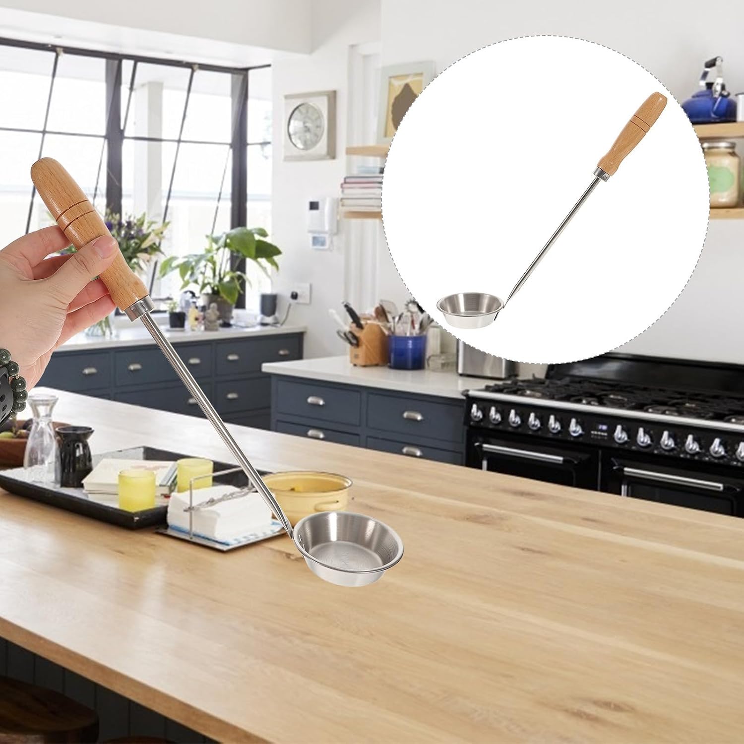 Stainless Steel Fried Snack Mold for Radish and Shrimp Cakes Kitchen