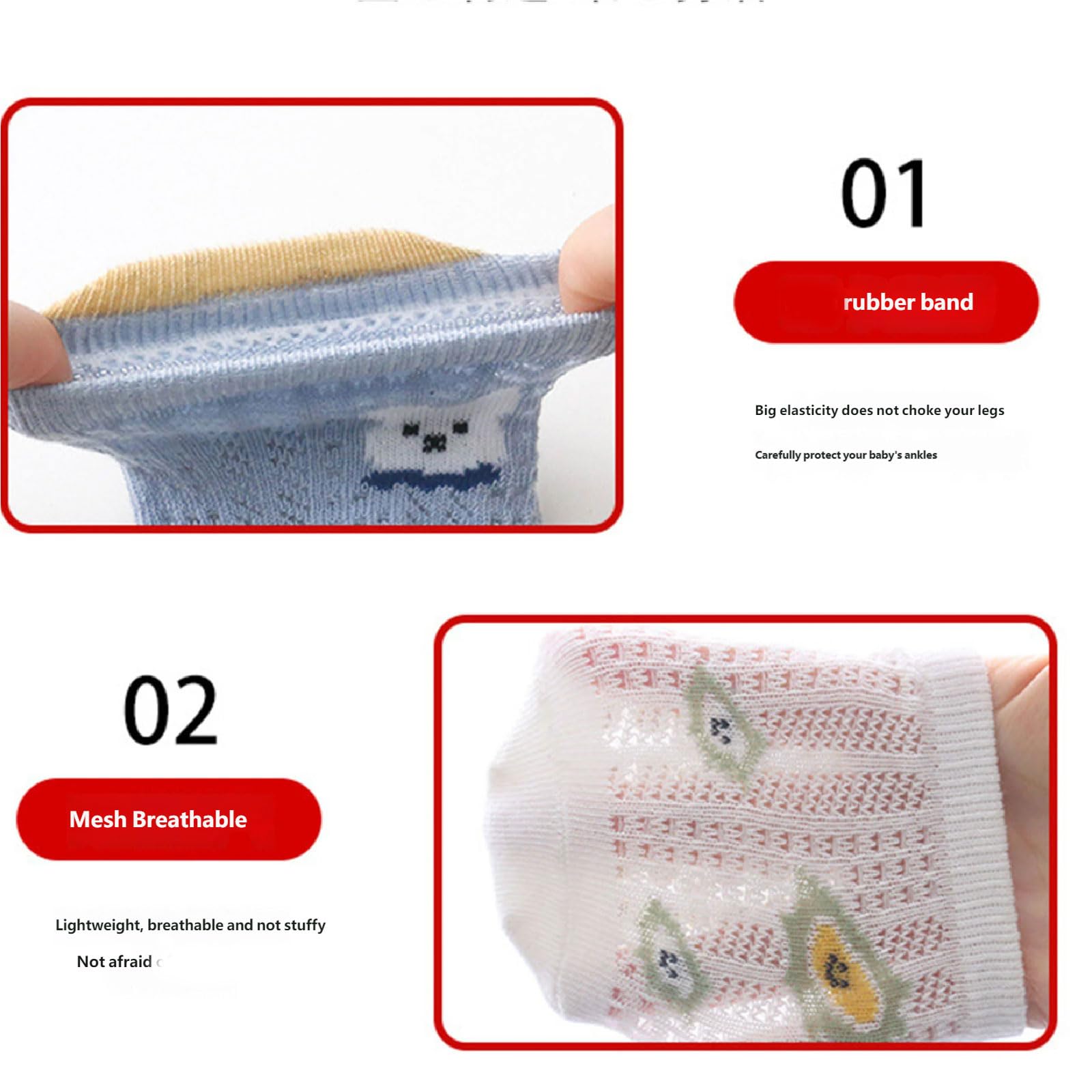 5 pares de calcetines de piso para niños pequeños, diseño de malla, cómodos calcetines para primeros caminantes con puntos de tracción, malla para niños pequeños