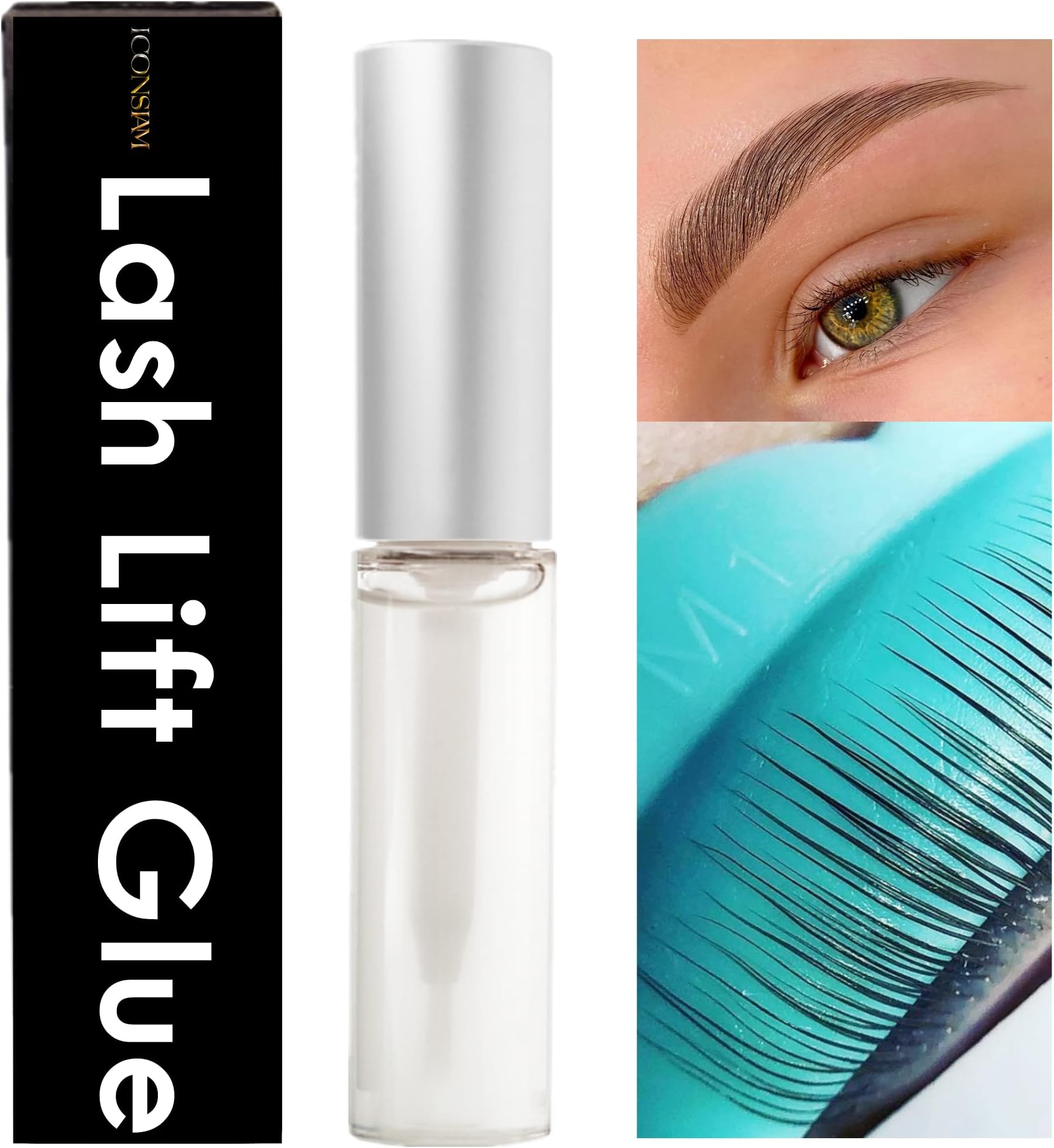 Clear Lash Lift Glue Strong Brow Lamination and Eyelash Perm Adhesive -5 Seconds to Set Them In Place, Satisfying Eyelash Lifting Without Hair Popping Off More 100 Applications
