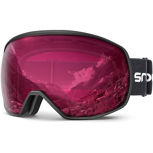 Snowledge Ski Goggles for Men Women with UV Protection, Anti-Fog Dual Lens