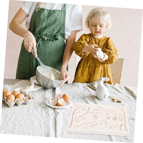 Miniatura 8 de Abaodam Molde de silicona para fondant, molde de silicona para hacer pasteles, molde de resina para fondant, creativo, moldes para hornear, ramas y