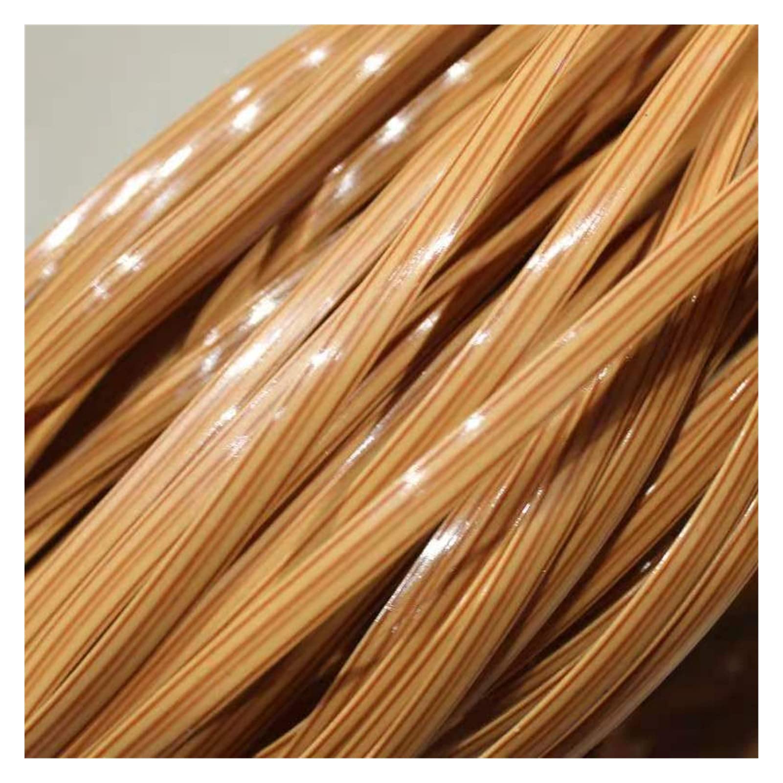 NURUGURE Plastic Rattan Wicker, PE Rattan Wicker Repair Material 3mm 500g Weaving Strip for DIY Chair