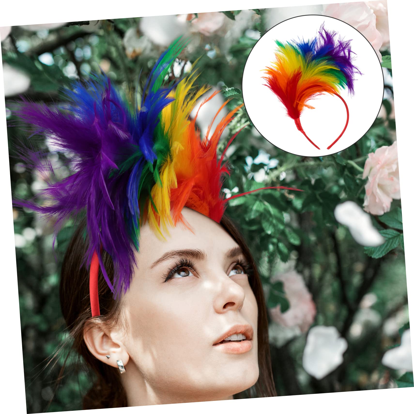 Fascinator Headband Donna in Piuma, Headpiece per Matrimonio | One Size Fits, Facile da Indossare e Leggero, Non Facile da Scivolare, Oktoberfest Decor