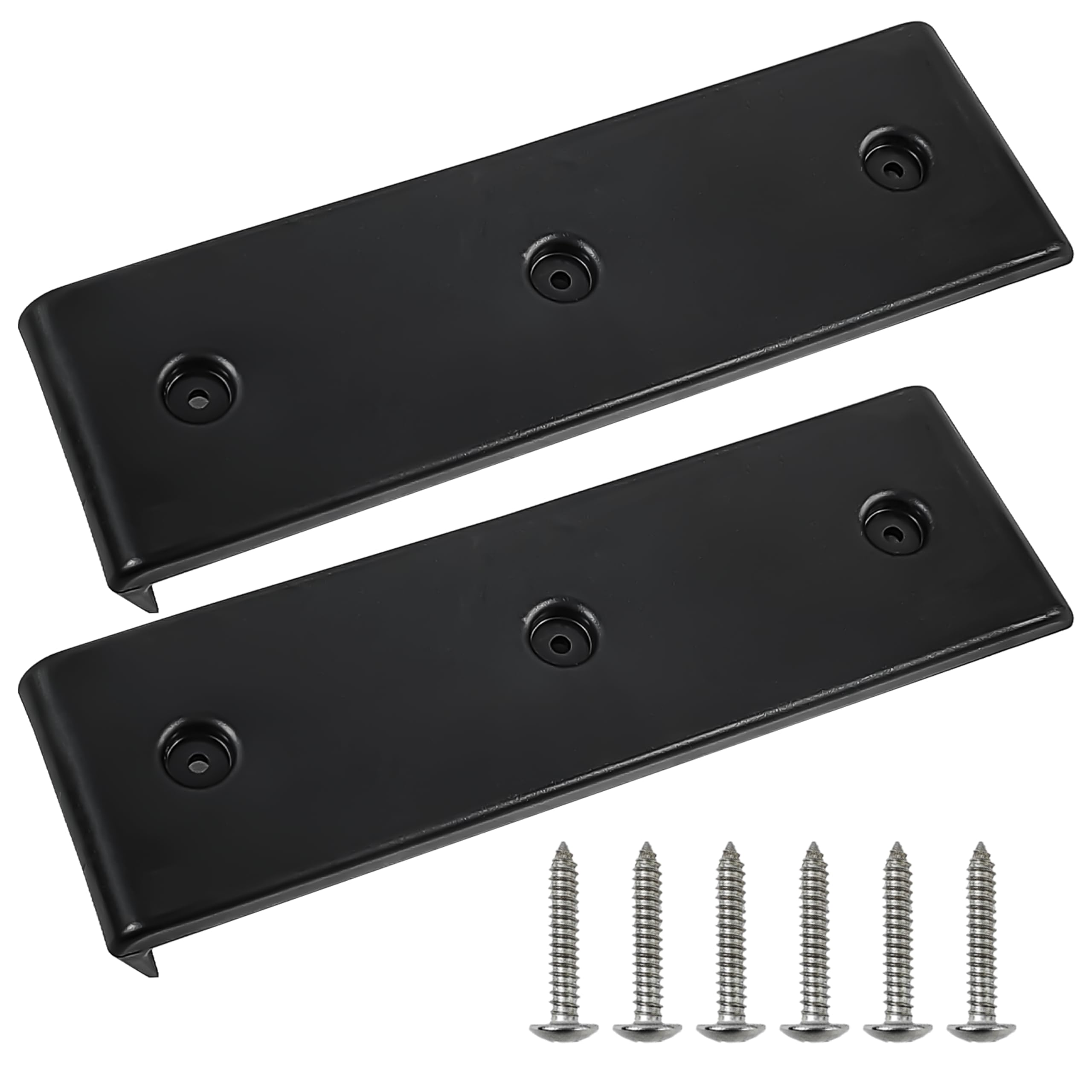NICERINC Boat Trailer Glide Bunk Enders，Boat Trailer Bunk for Launching & Loading Boat on/Off Trailer Easier,Boat Trailer Bunk Slicks （Black,3" x 10"