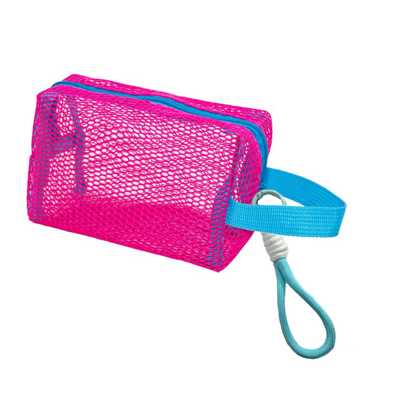 Xinsheinelry Clear Meshes Cosmetic Organizers Pouches Makeup Perfect for Gym Beach and Commuting Holds All Essential Eight Angled Makeup