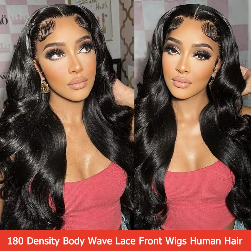 Amazon.com : Beeglamor 180 Density Lace Front Wigs Human Hair 13X4