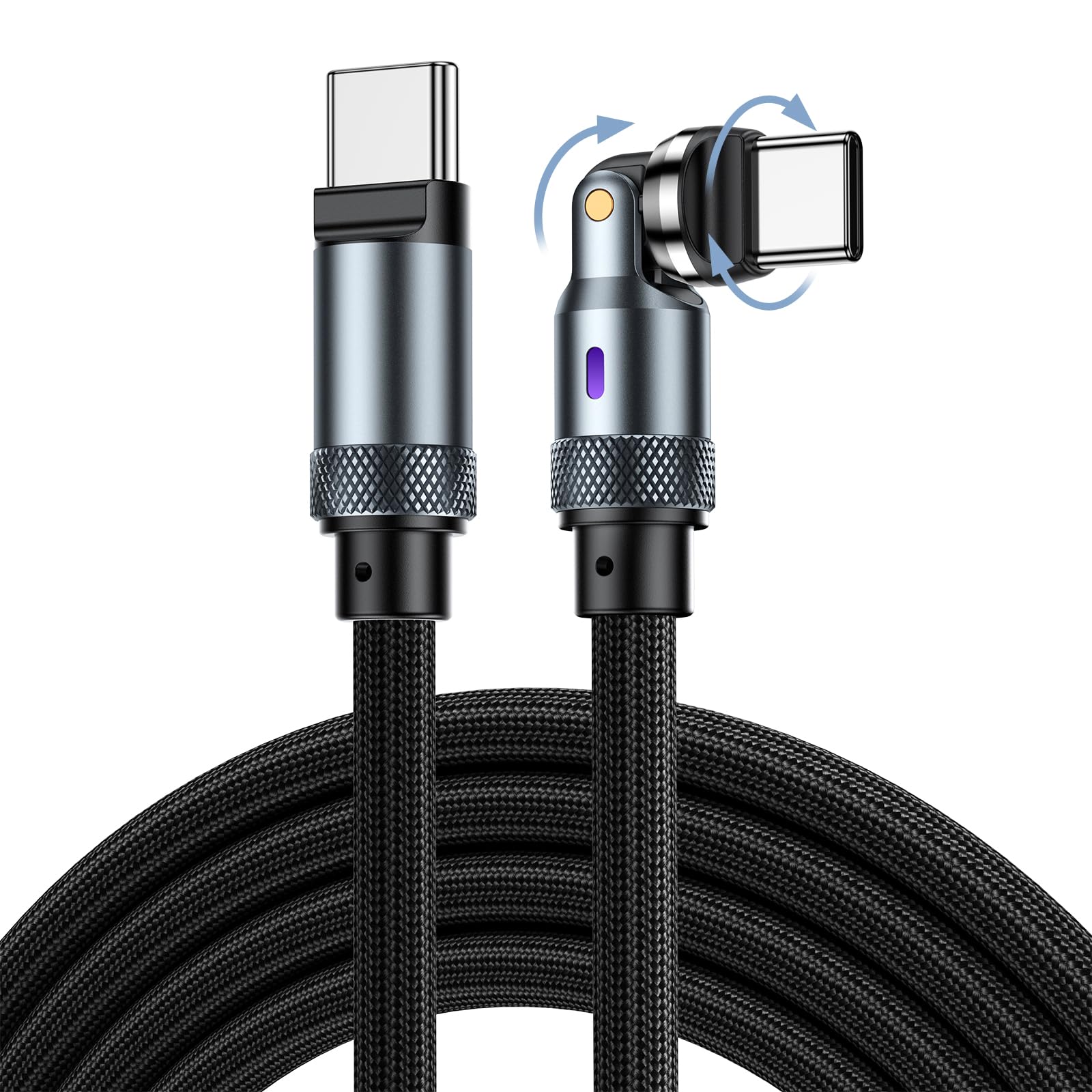Cable USB C de carga rápida (6 pies), cable USB C a USB C de 240 W