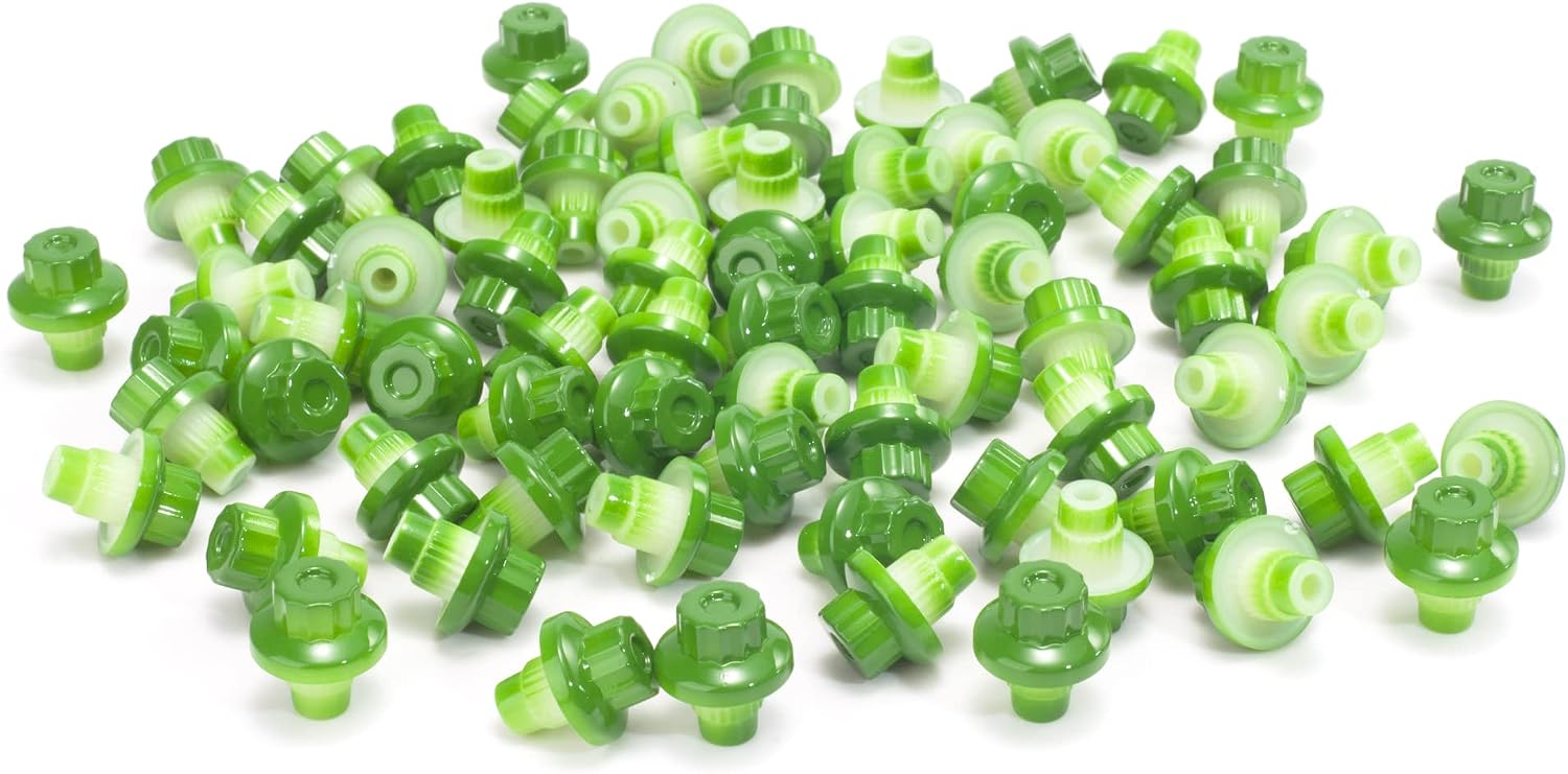RTRHINOTUNING 7.2mm/0.28in Wheel Rim Lip Rivets Nuts Replacement Rivets Stem Length-8.2mm, Green 50pcs