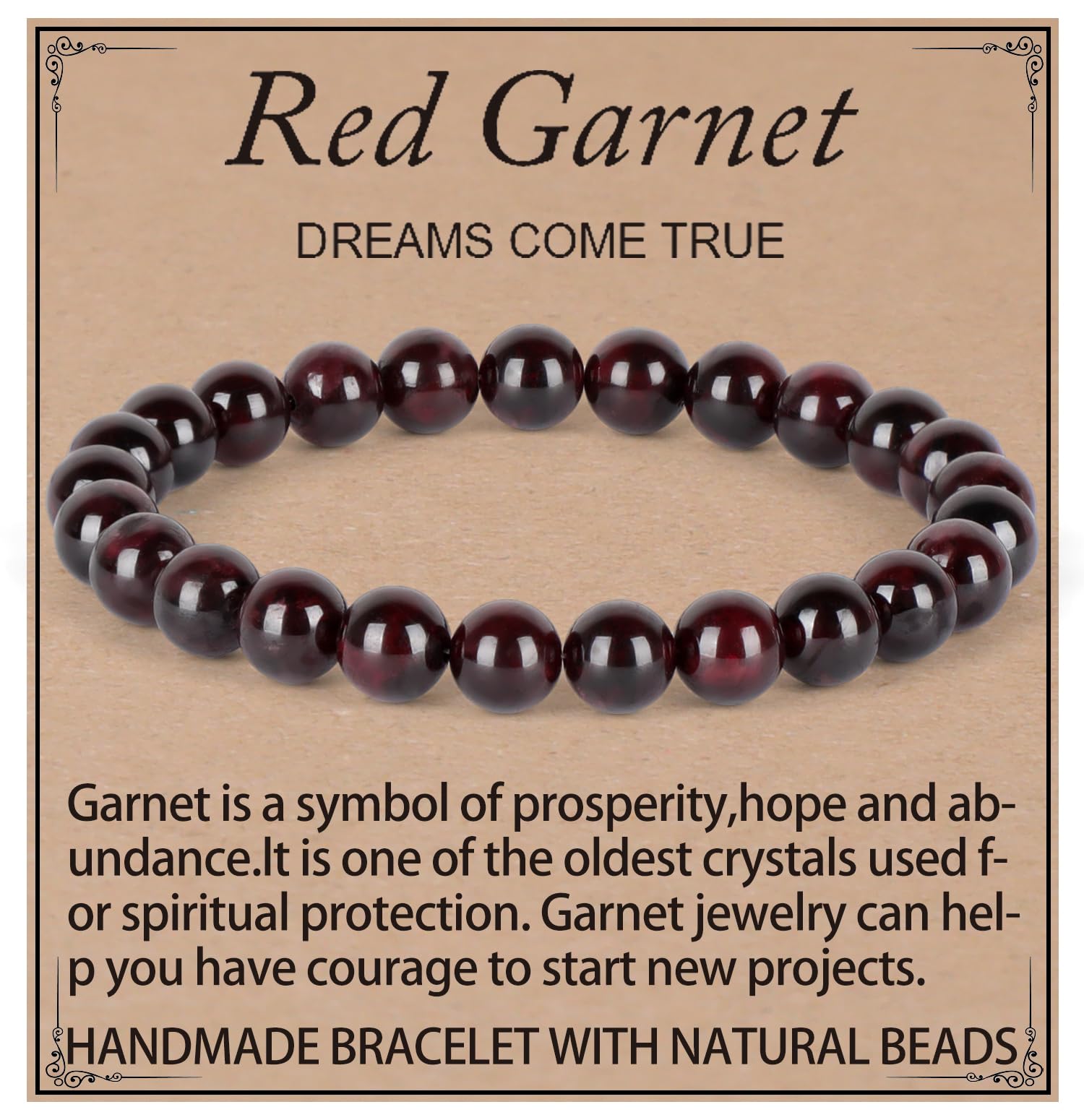 Handmade Healing Bracelet, Natural Gem Stone Crystal Elastic Bracelet