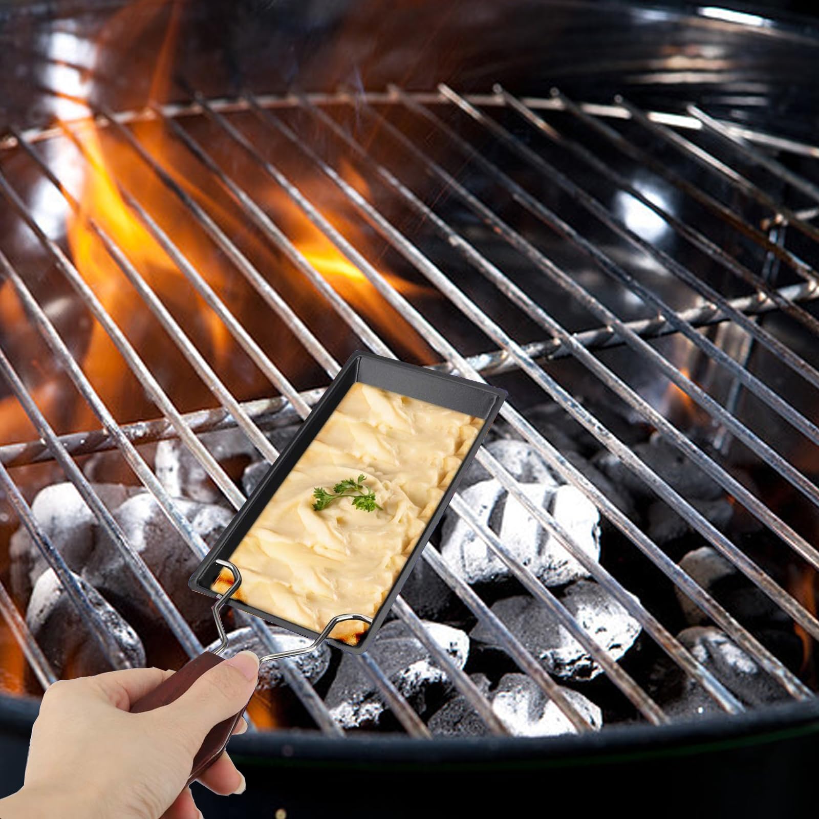 Fornello Raclette Al Formaggio Vastsea - Mini Griglia A Candela Per Fondue E Cioccolato - Foto 8